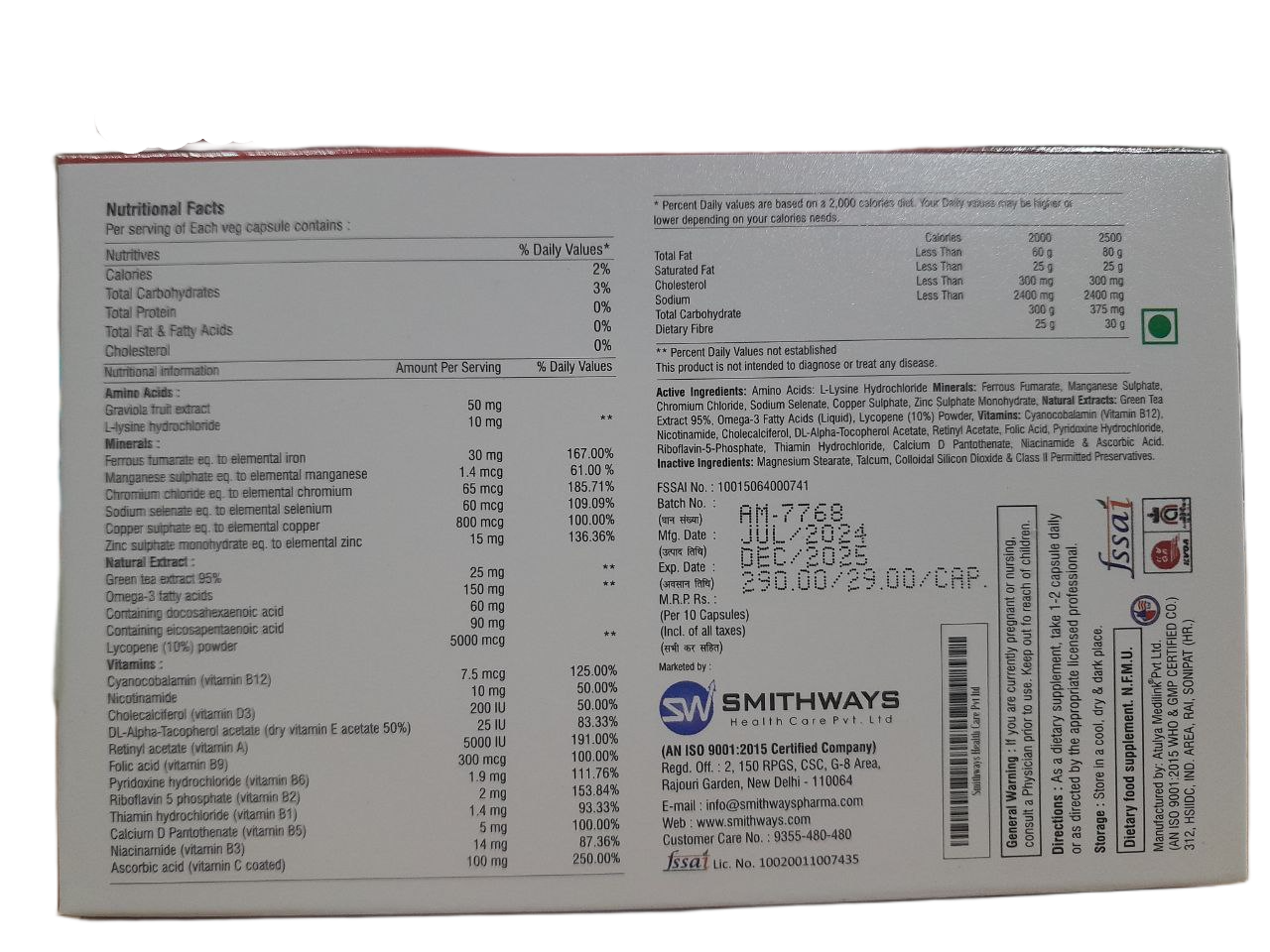Multi Vitamin Capsules Manufacturer in India